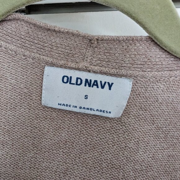 Old Navy Long Line Open Front Cardigan - Size S, Beige/Camel - Picture 2 of 3